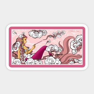 Cloudy Mermaid Sticker